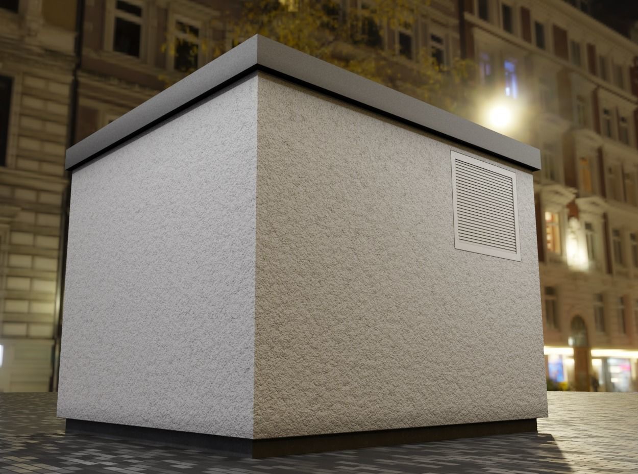 Public Toilet 2 Low-poly 3D model_12