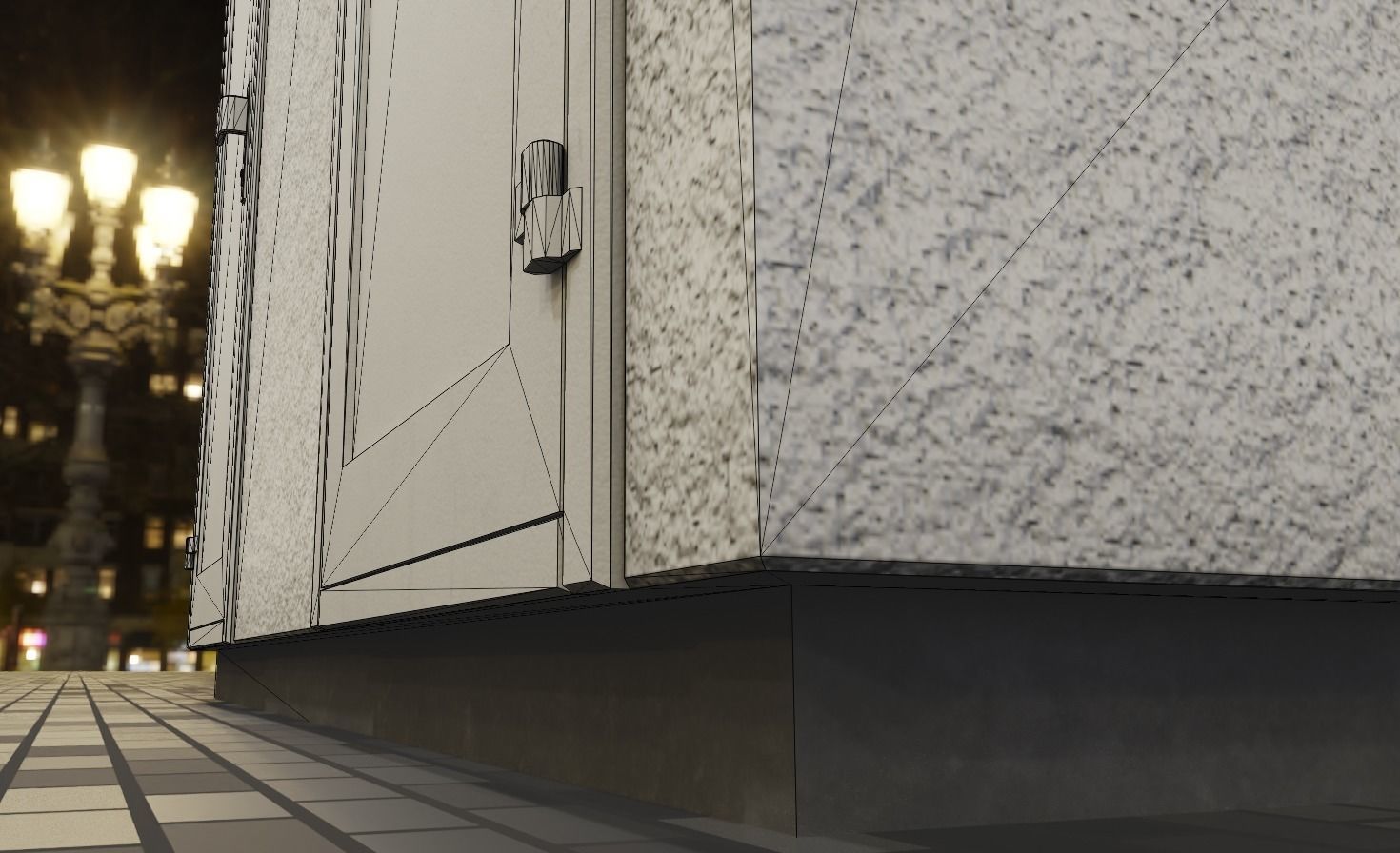 Public Toilet 2 Low-poly 3D model_8