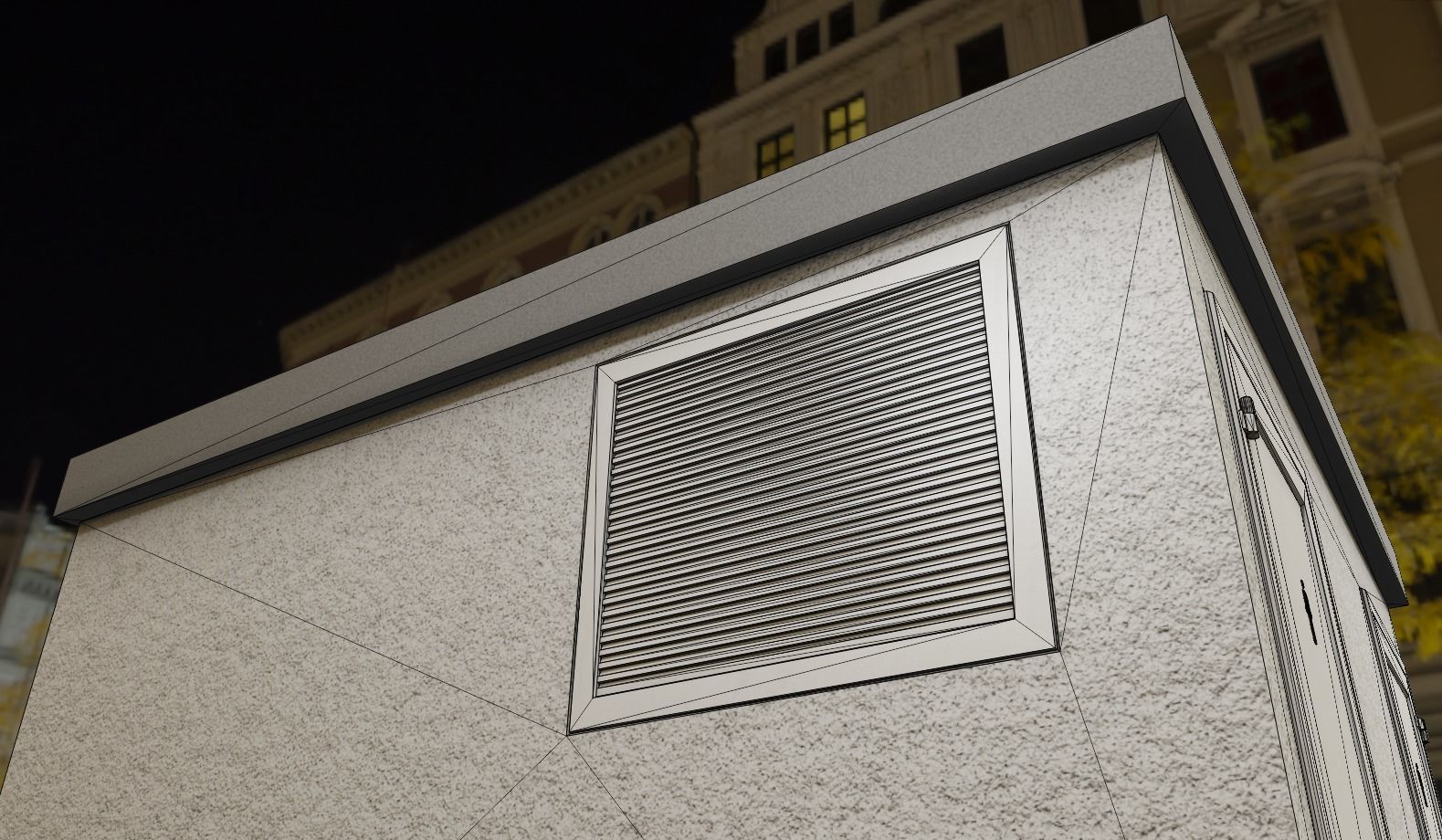 Public Toilet 2 Low-poly 3D model_6