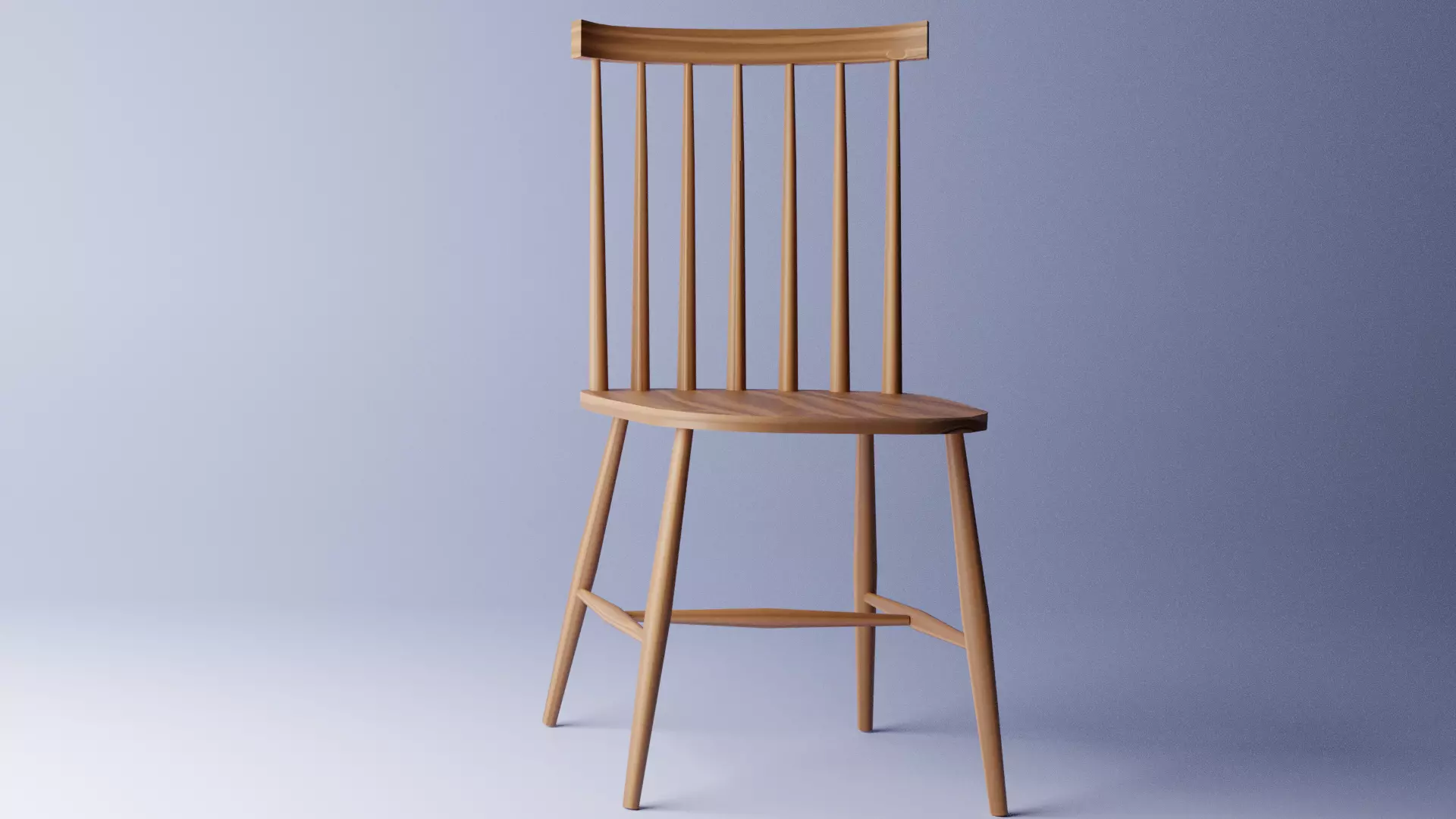 Wooden Chair 3D model_0