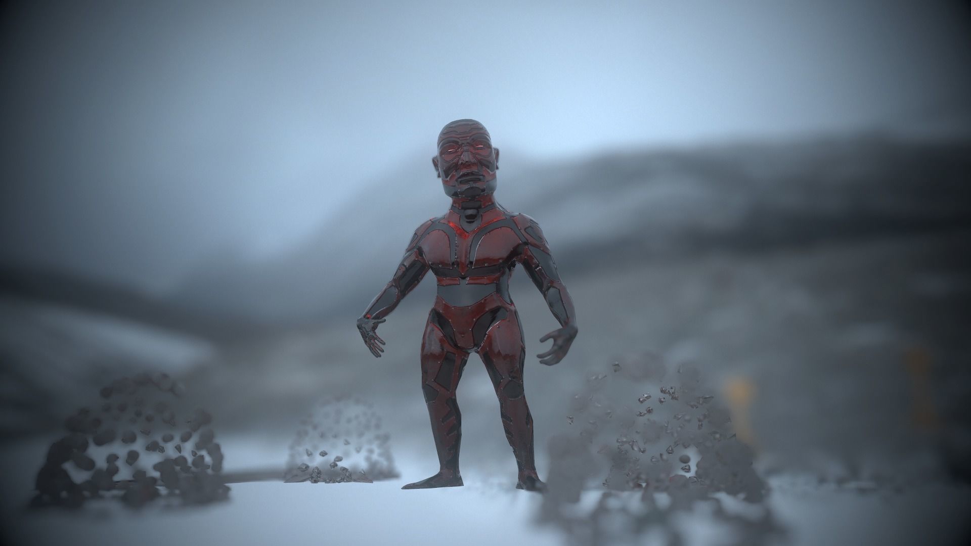 VICTOR HYBRID Low-poly 3D model_10