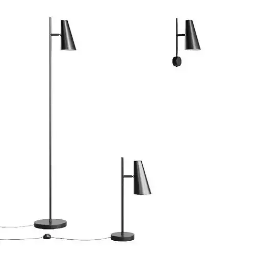 Woud Cono Lamp Set 3D model