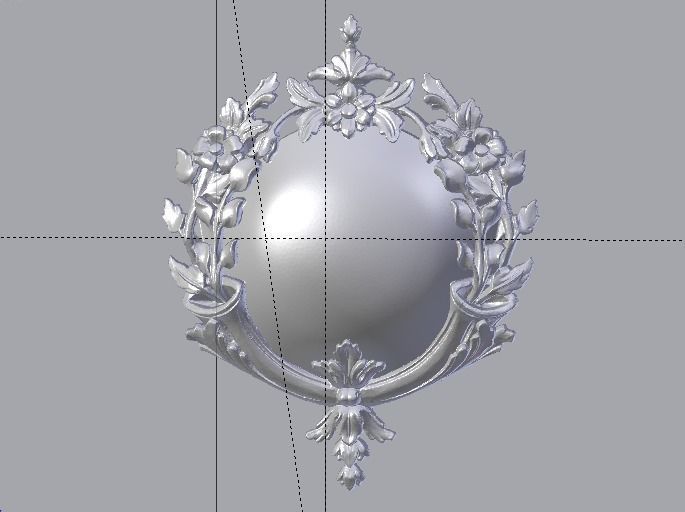Classic decor ornament v-3D model 43 3D model_2