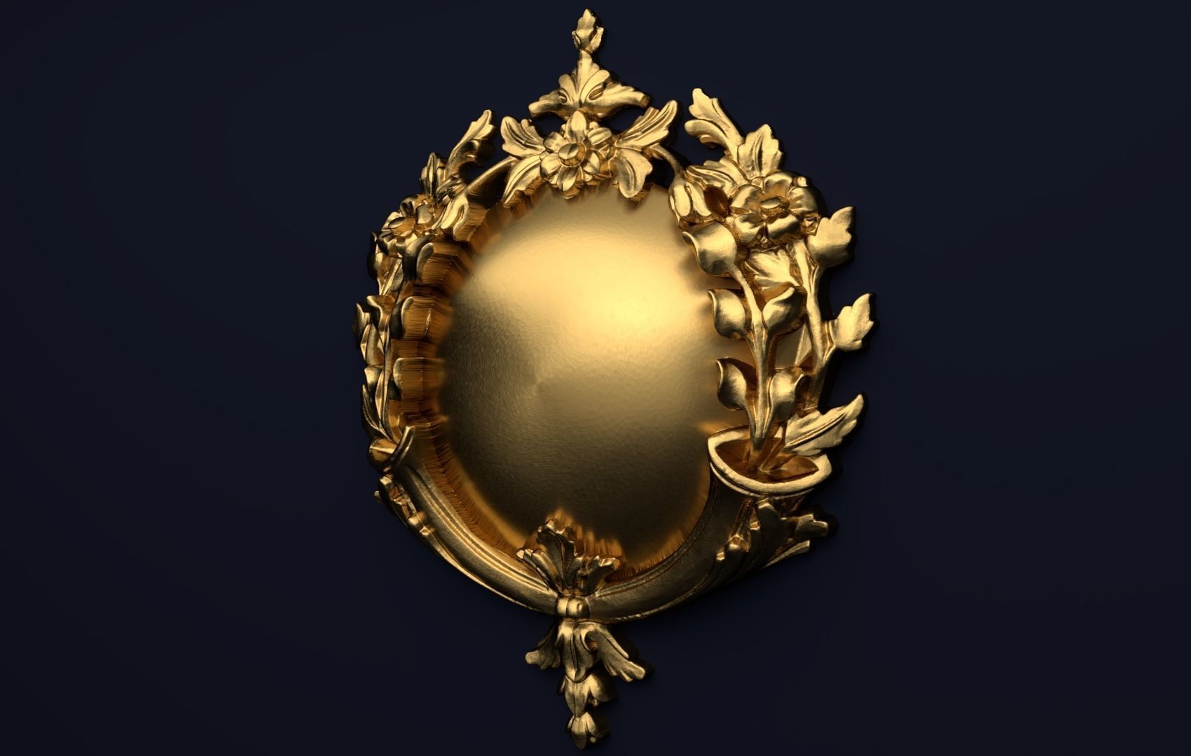 Classic decor ornament v-3D model 43 3D model_1