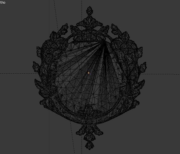 Classic decor ornament v-3D model 43 3D model_3