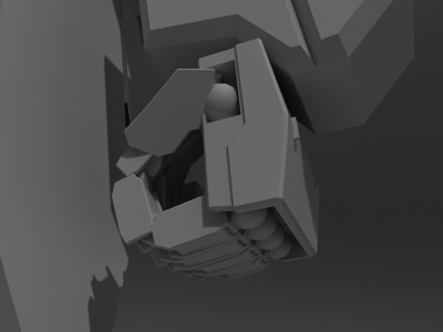 Gundam robot Free 3D model_5