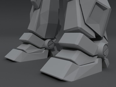 Gundam robot Free 3D model_6