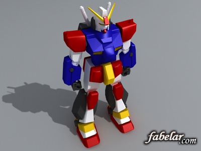 Gundam robot Free 3D model_1