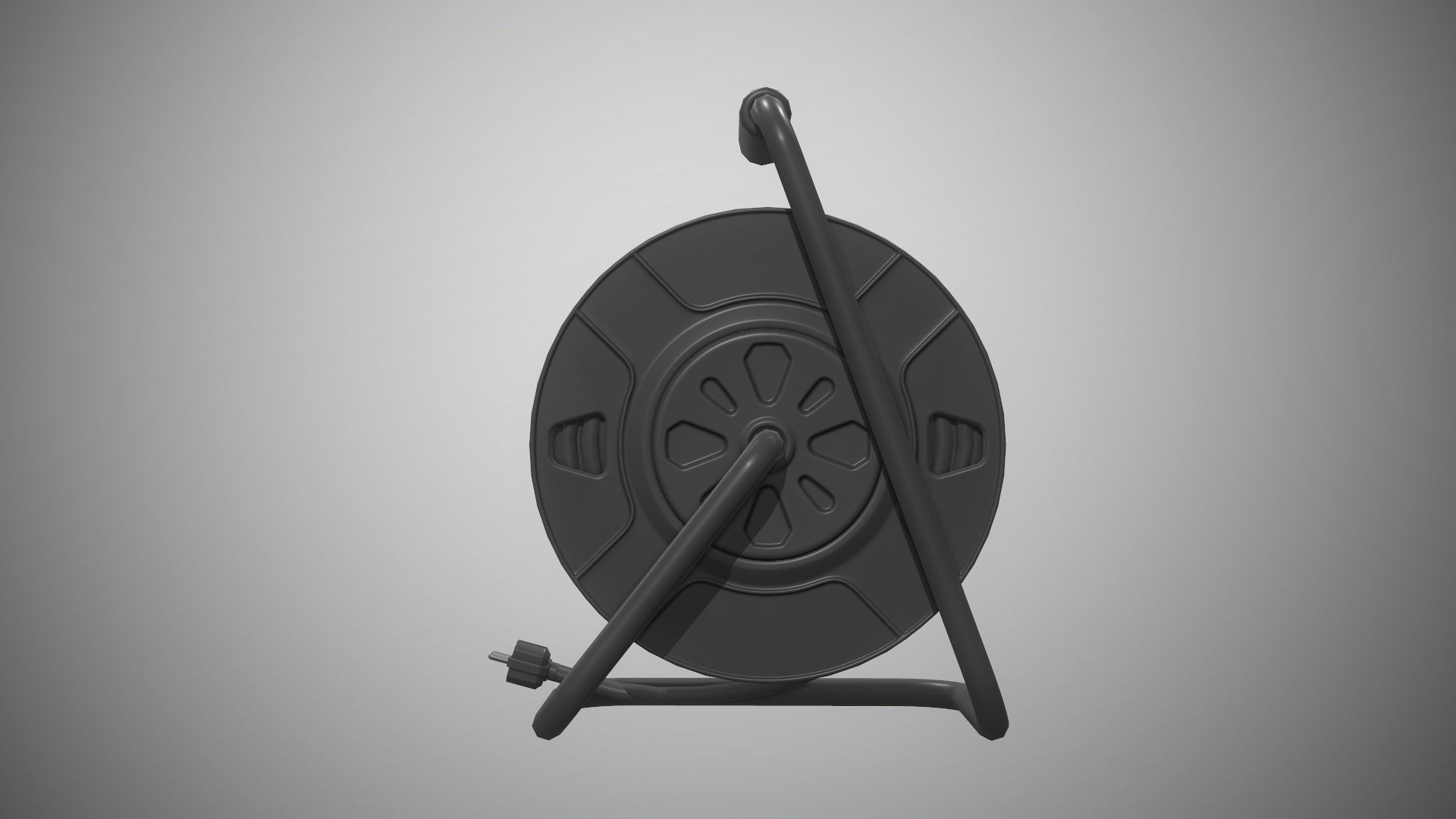 Power Station Portable Outlet Low-poly 3D model_8