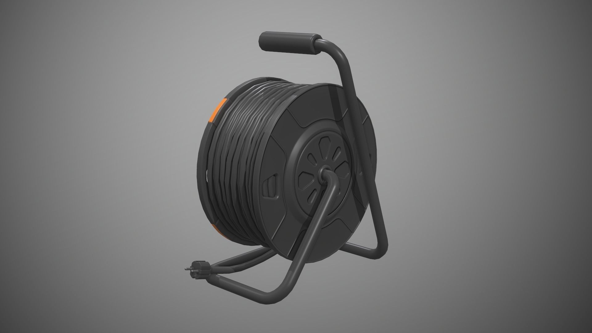 Power Station Portable Outlet Low-poly 3D model_6