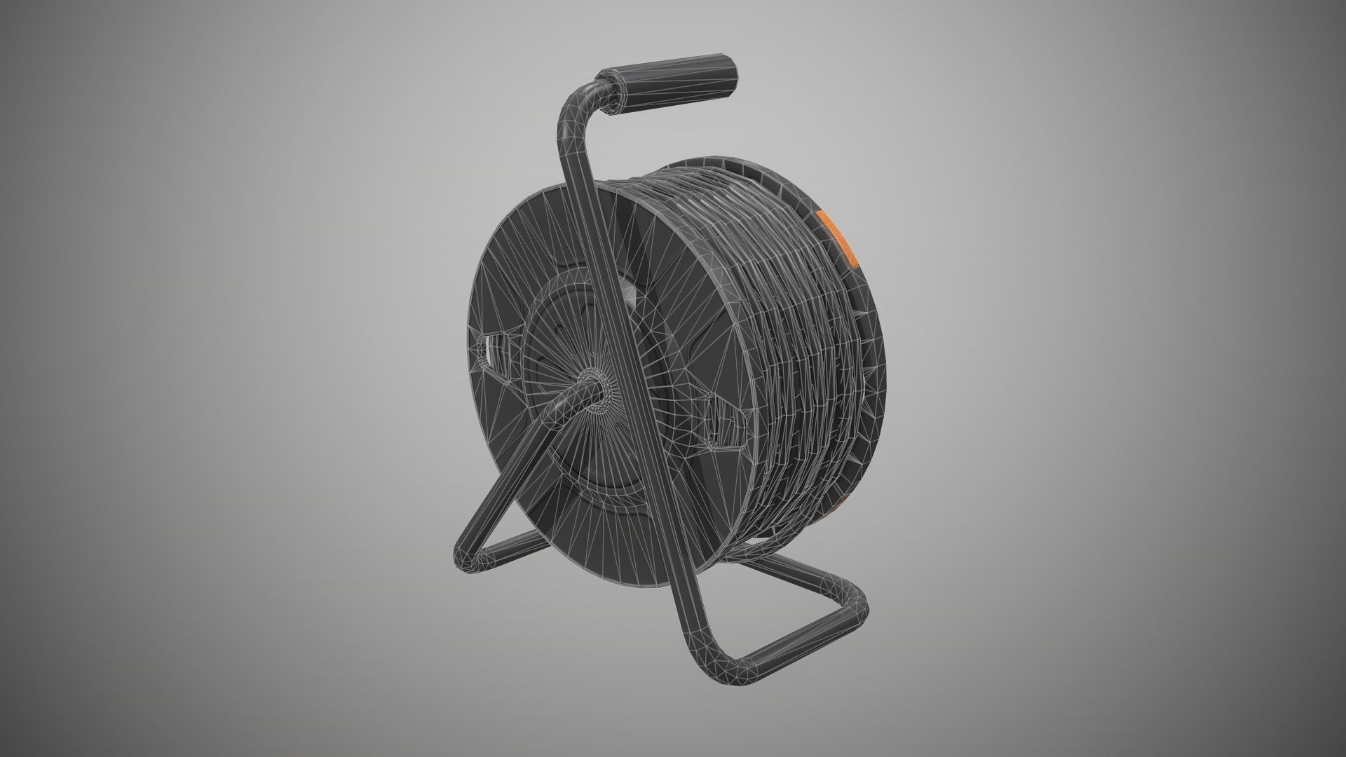 Power Station Portable Outlet Low-poly 3D model_16