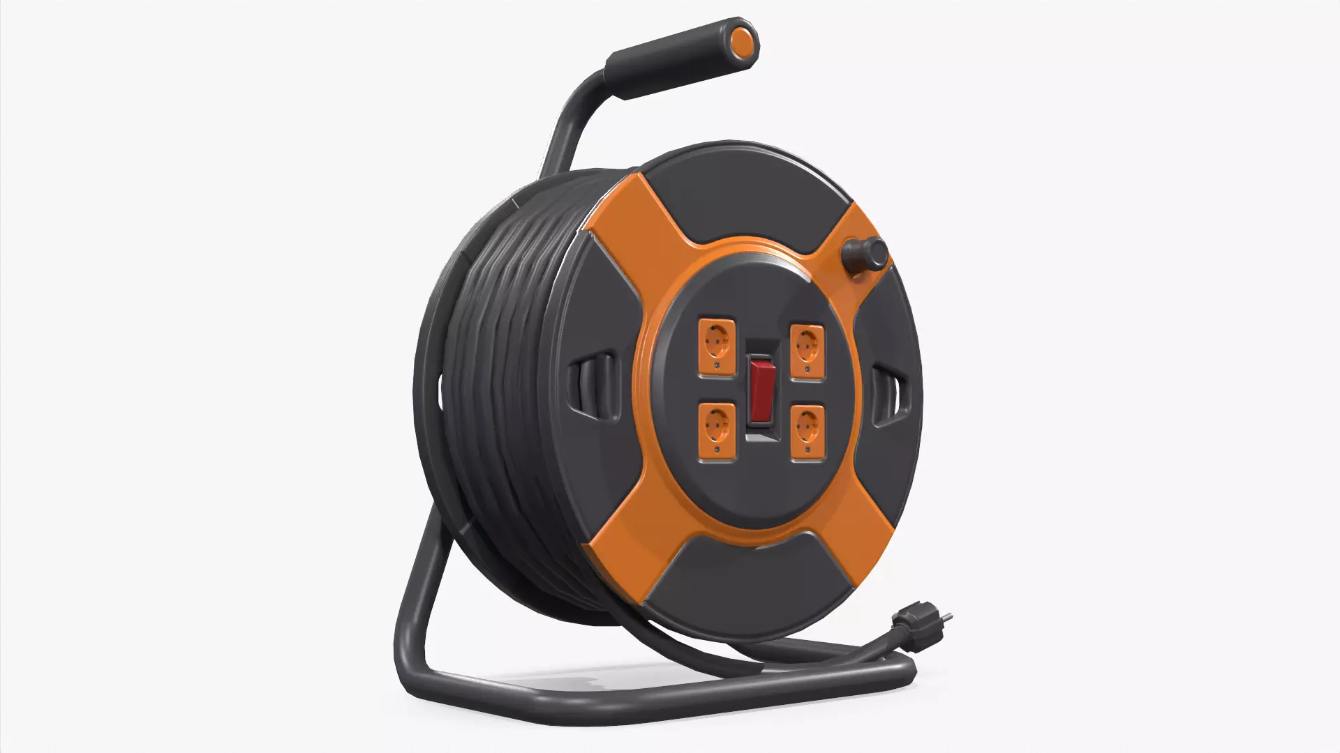 Power Station Portable Outlet Low-poly 3D model_0