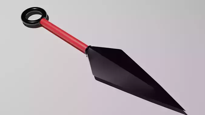 Low Poly Kunai dagger