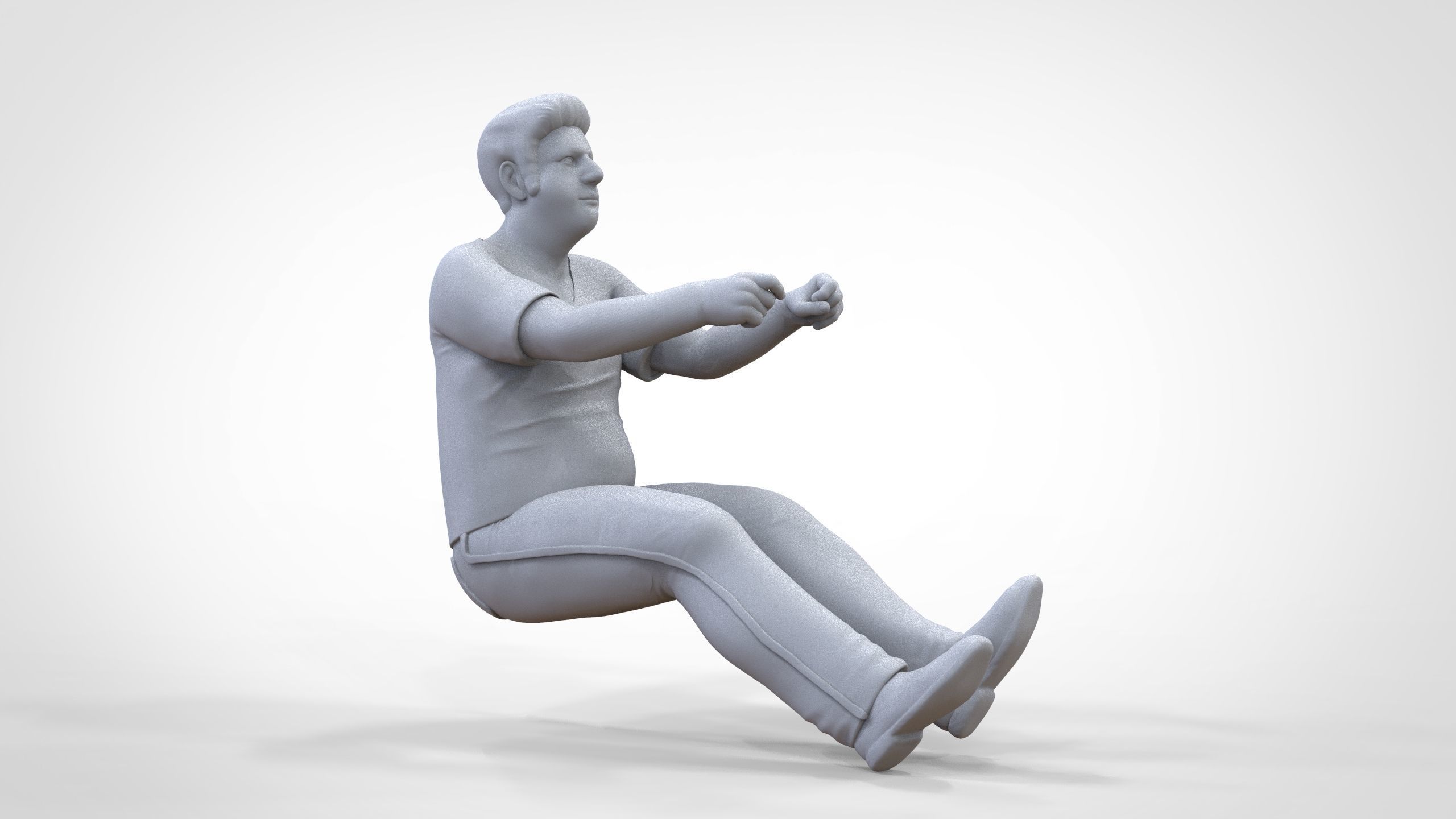 N2 Driver 1 64 Miniature With steering 3D print model_29