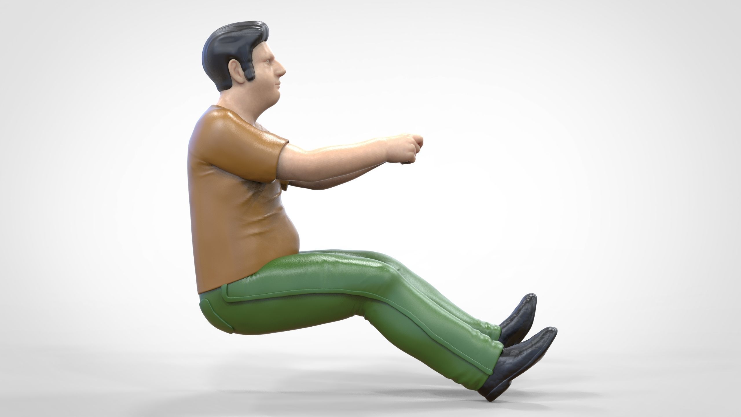 N2 Driver 1 64 Miniature With steering 3D print model_23