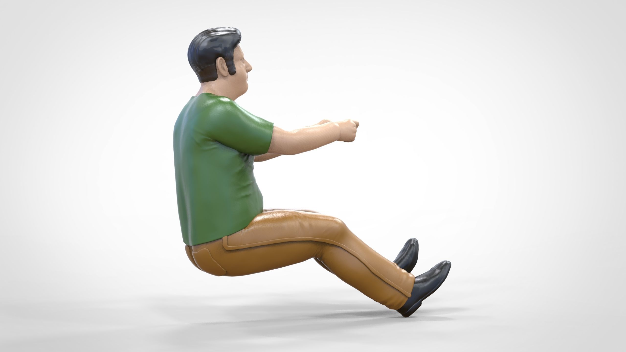 N2 Driver 1 64 Miniature With steering 3D print model_7