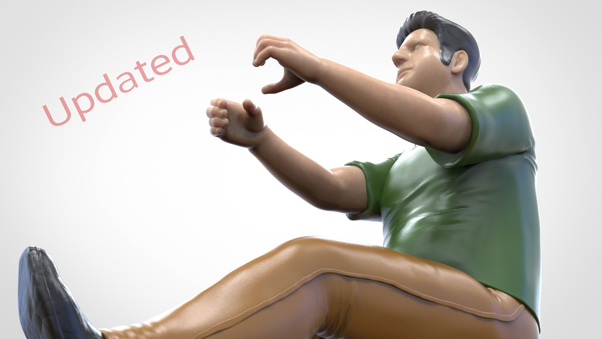 N2 Driver 1 64 Miniature With steering 3D print model_2