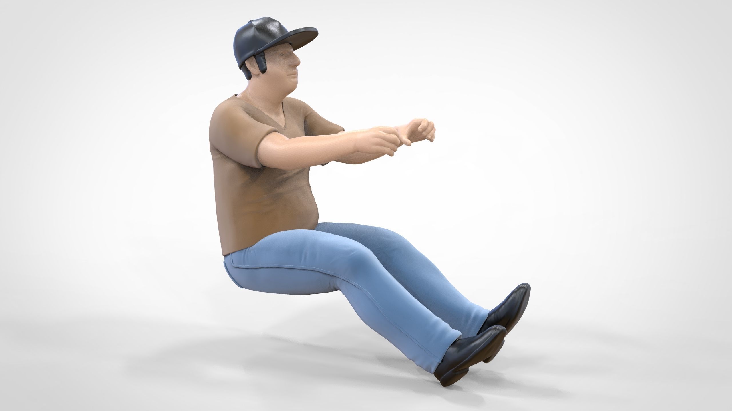 N2 Driver 1 64 Miniature With steering 3D print model_3