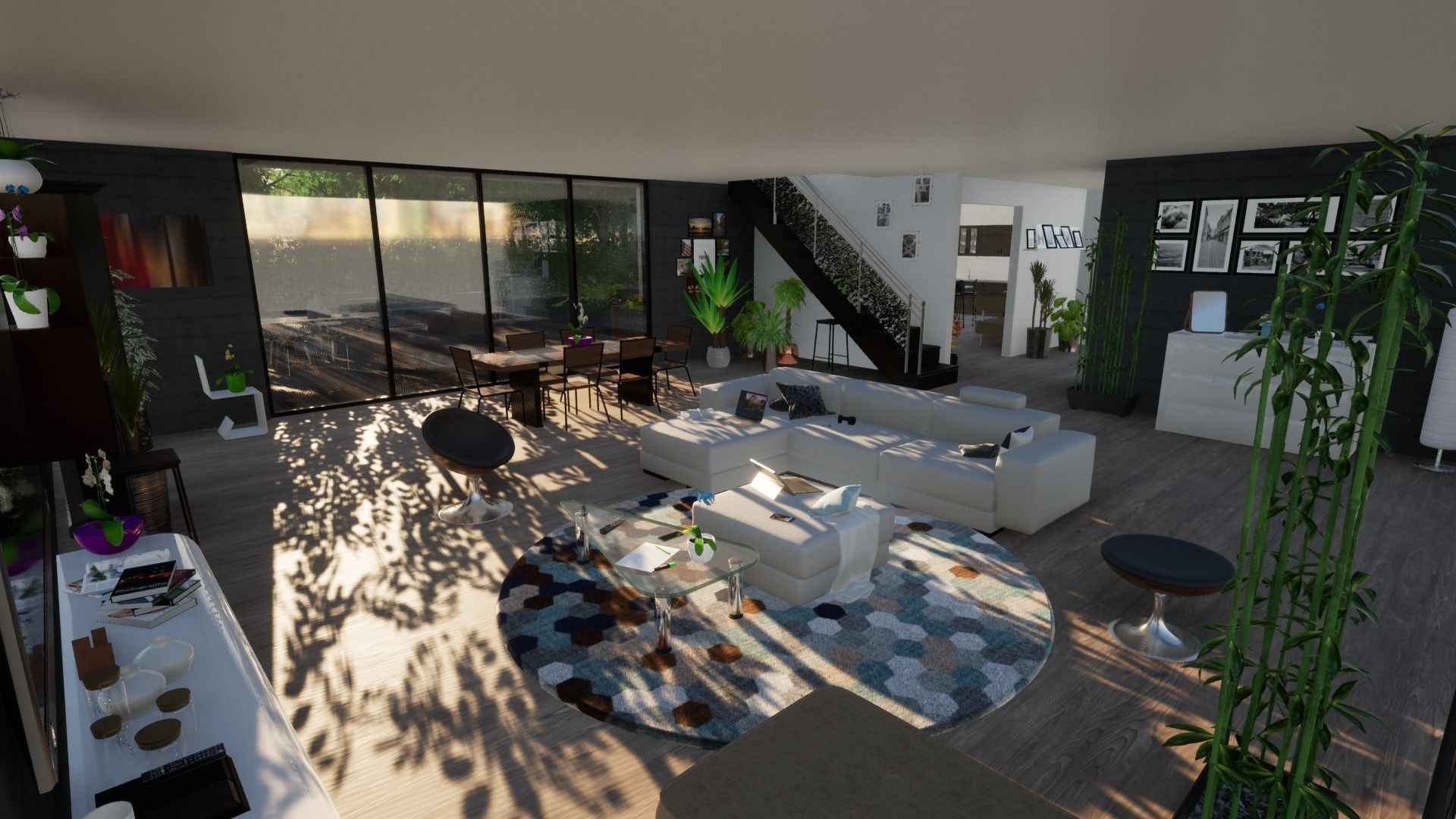 Minimal modern house 3D model_6