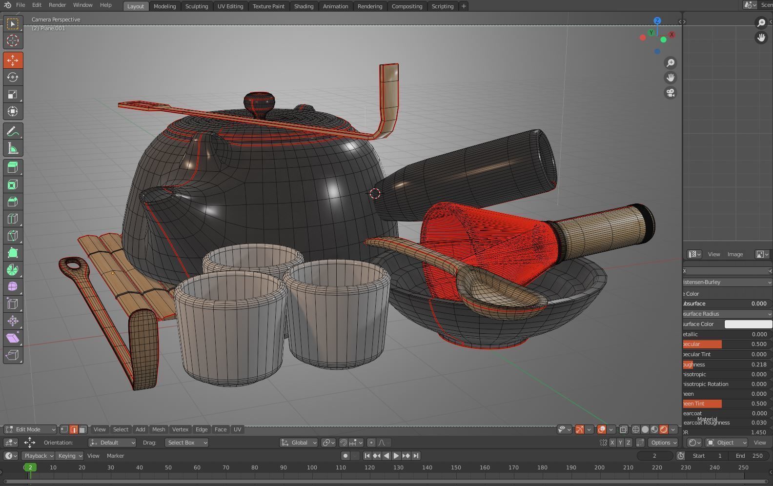 Matcha Whisk 3D model_5