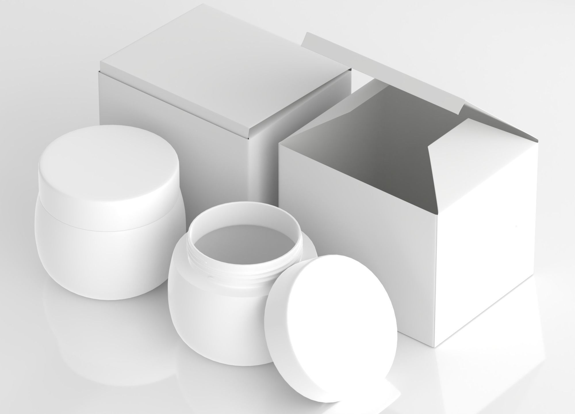 Cosmetic Mockup 3 Low-poly 3D model_2