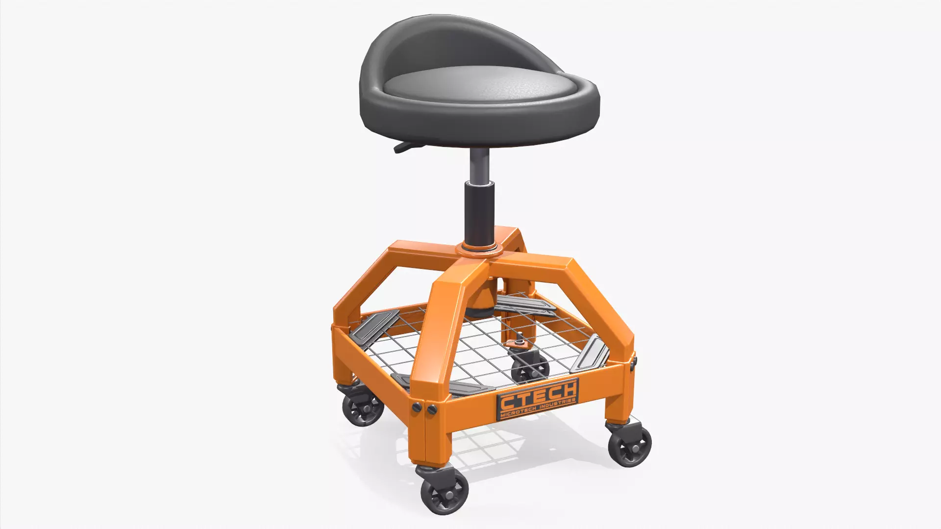 Shop Stool Low-poly 3D model_0
