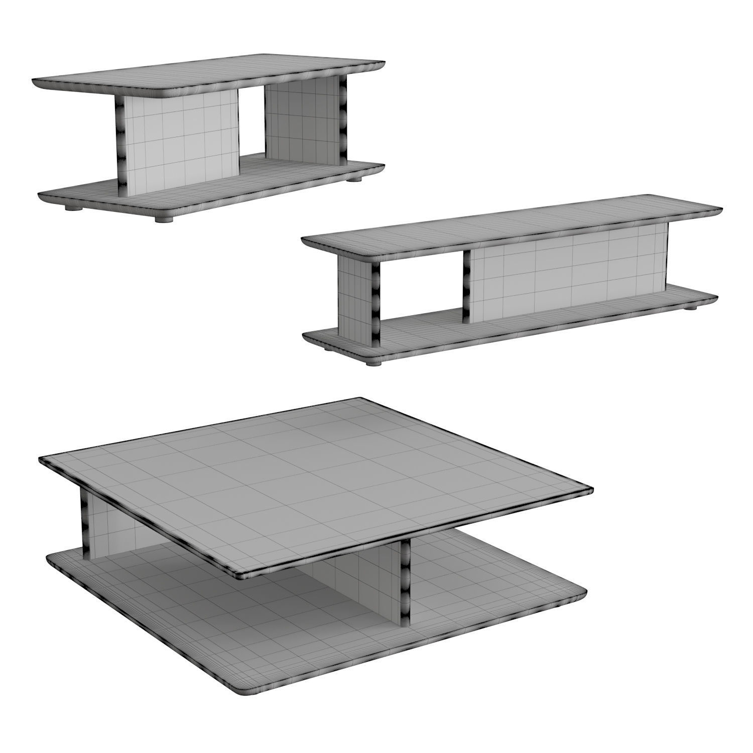 Hugo Coffee Table 3D model_4