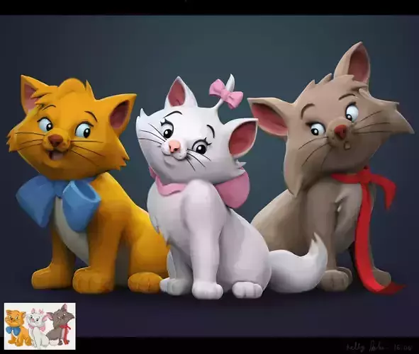 Disney Aristocats Model ZTL 3D model