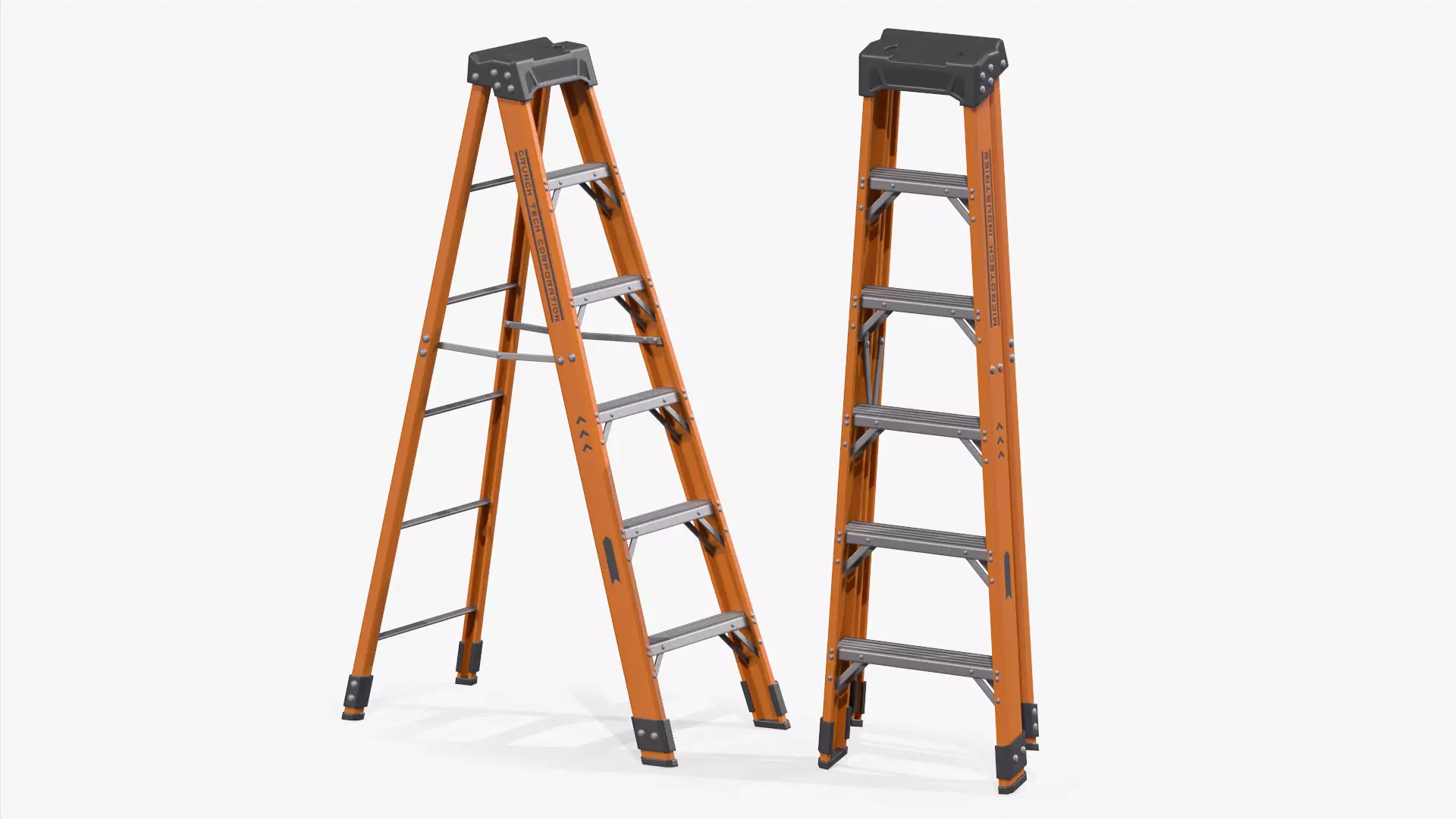 Step Ladder Low-poly 3D model_0