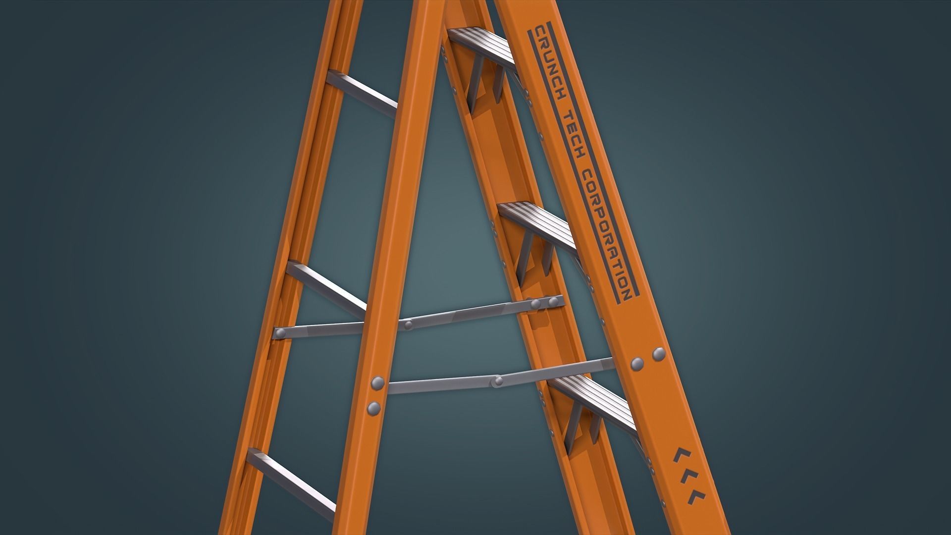 Step Ladder Low-poly 3D model_11