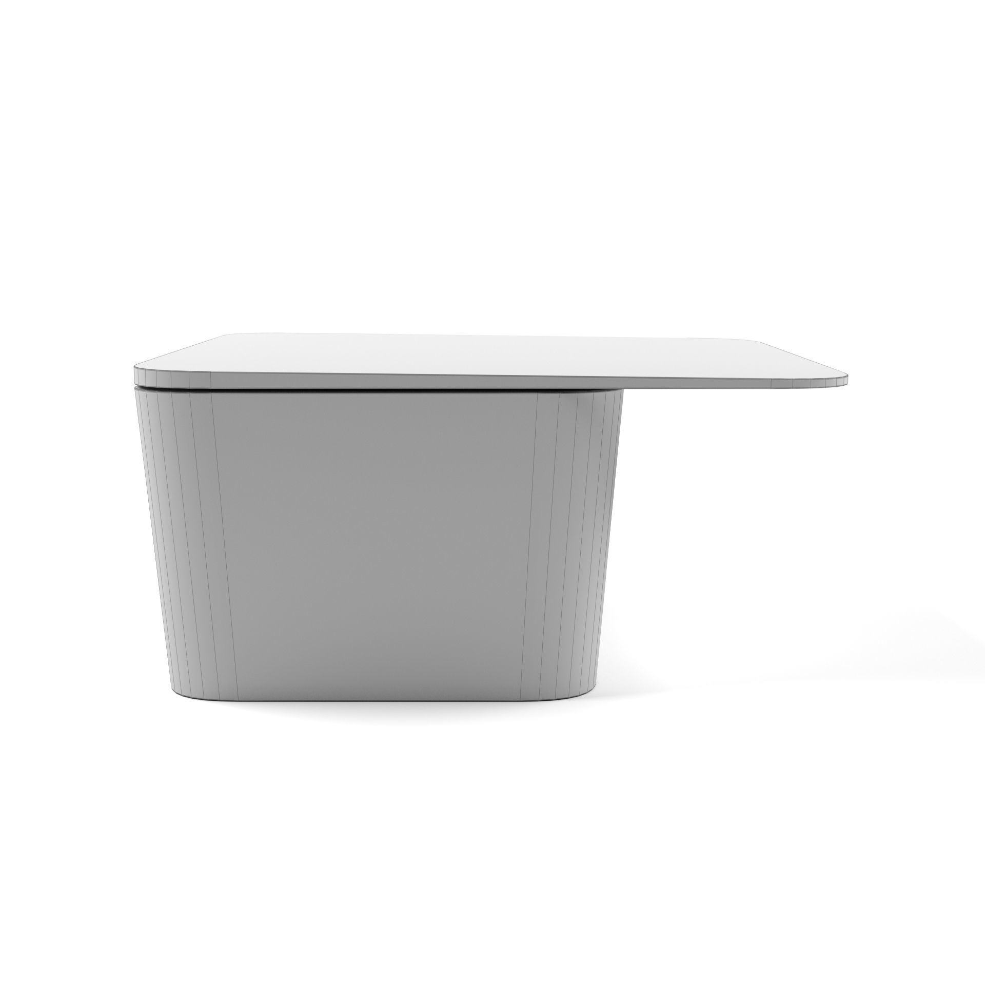 Tao Cocktail Table Square Low-poly 3D model_2