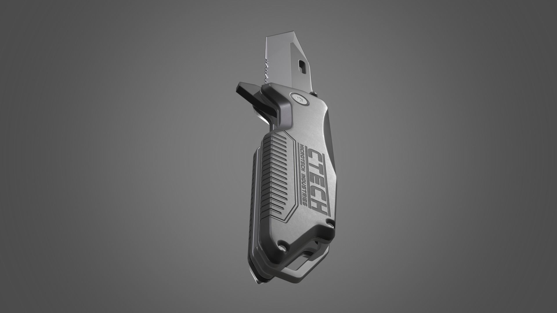 Tanto Folding Knife Low-poly 3D model_12