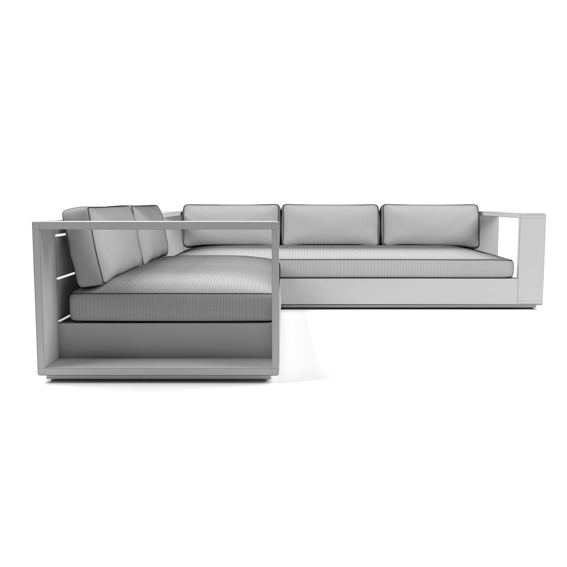 Harbour Outdoor - Hayman Sofa L-Shaped 3D model_2