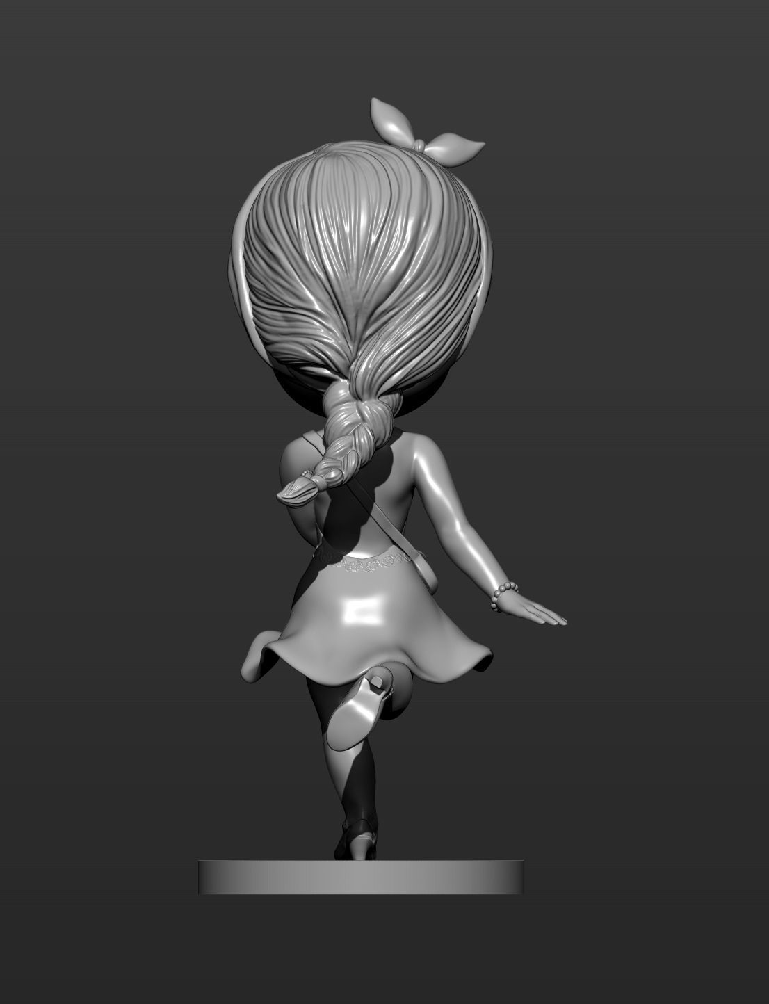 anime girl 3D print model_6