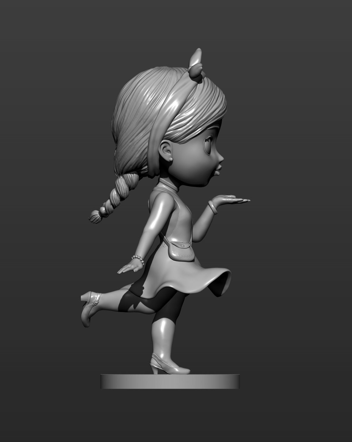 anime girl 3D print model_7