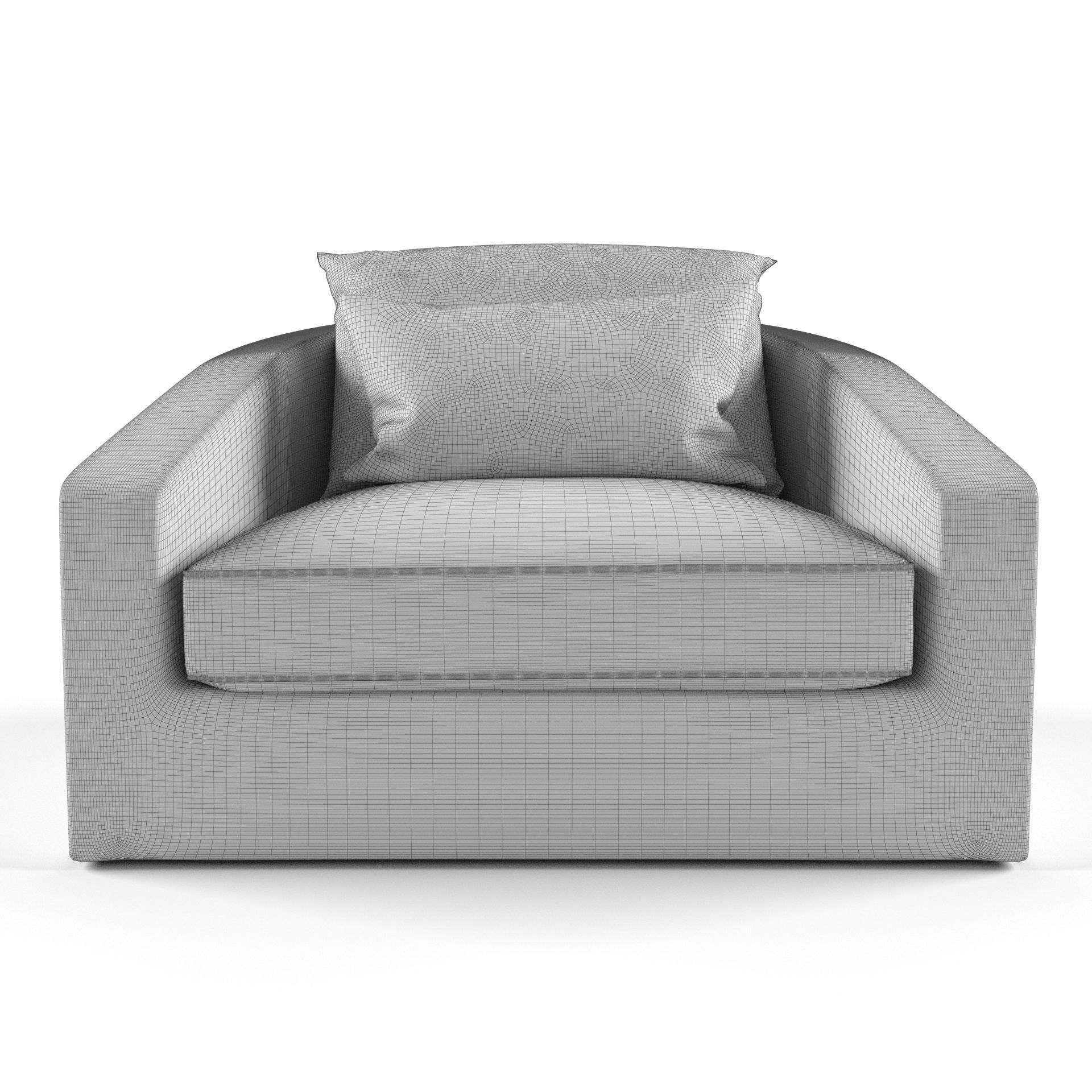 Harbour Outdoor - Barcelona Armchair 3D model_3