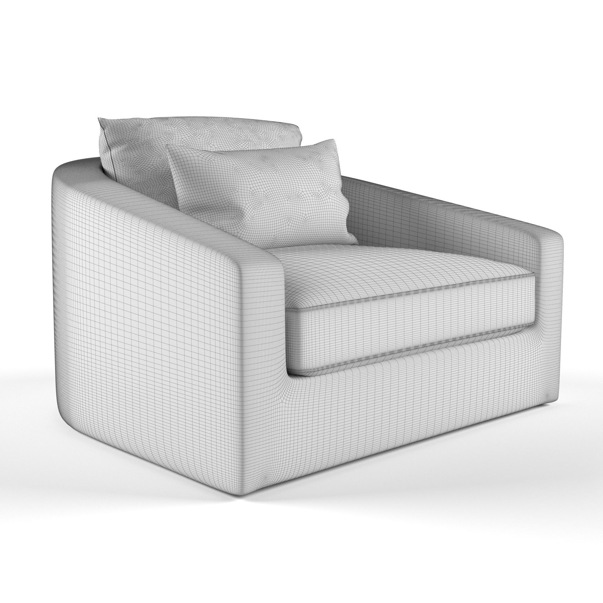 Harbour Outdoor - Barcelona Armchair 3D model_2