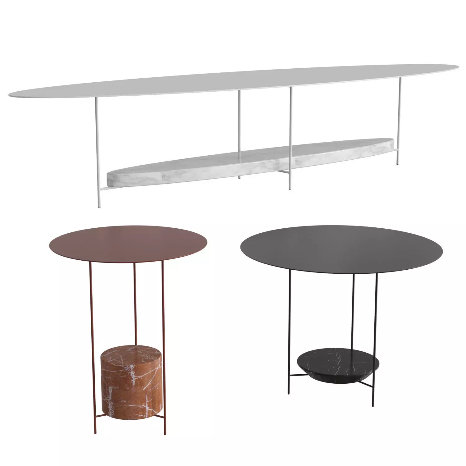 Panna Cotta Table 3D model_0