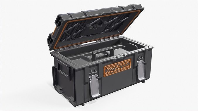 Toolbox tool case Low-poly 3D model