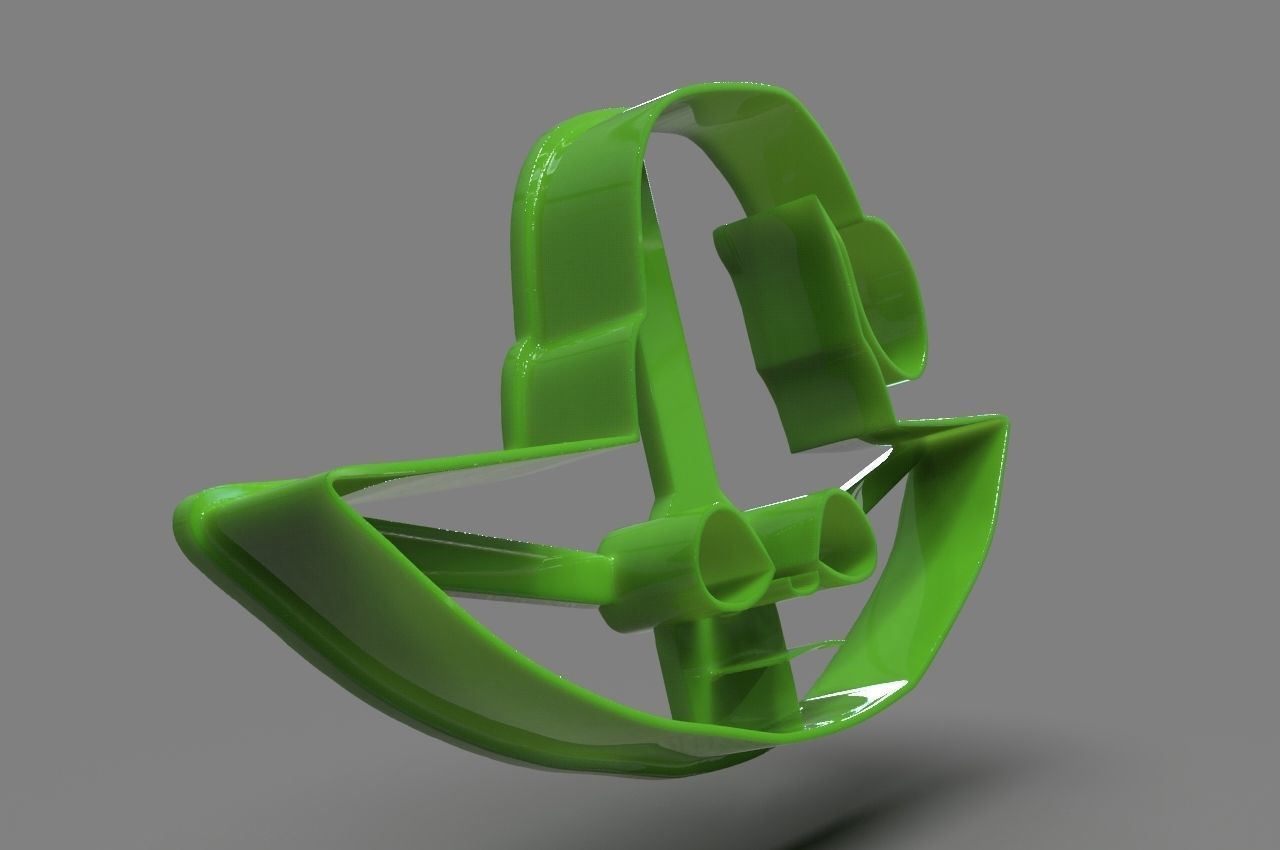 Baby Yoda Head Cookie Cutter X Mas 3D print model_8