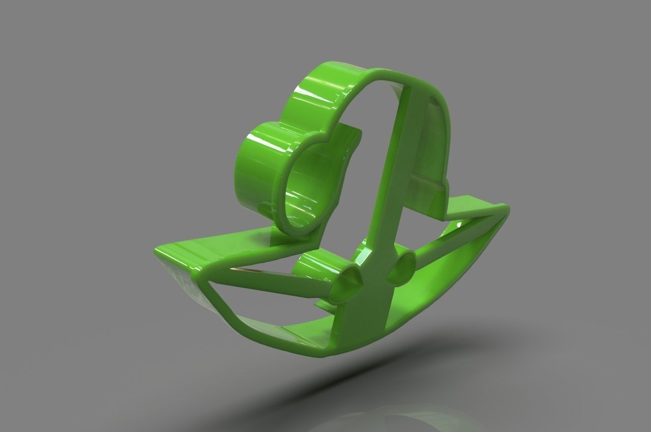 Baby Yoda Head Cookie Cutter X Mas 3D print model_4