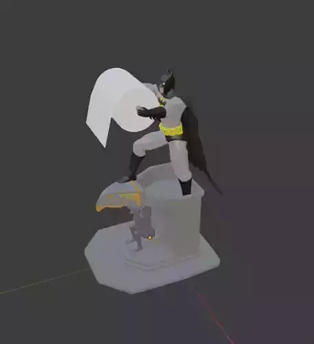BATMAN TOILET PAPER HOLDER 3D print model