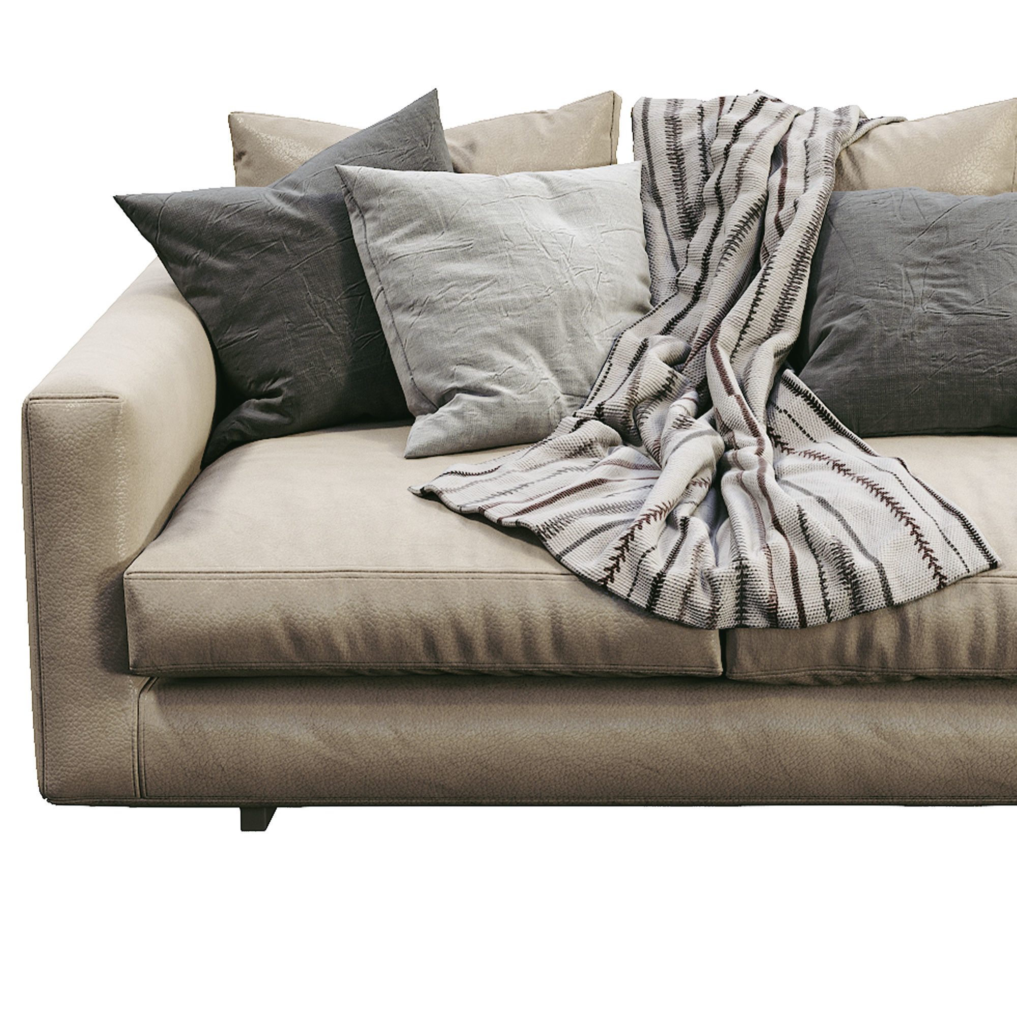 Leather Sofa Malibu By Marac 3D model_3