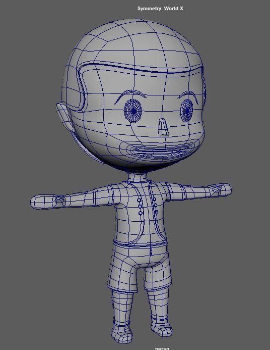simple character Free 3D model_1