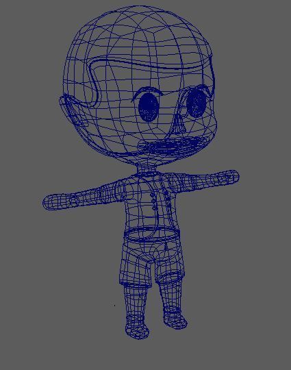 simple character Free 3D model_4