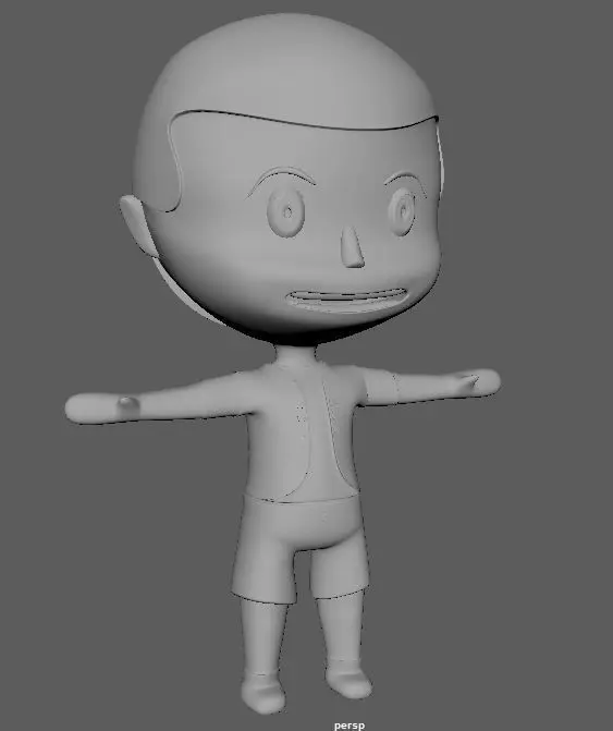 simple character Free 3D model_0