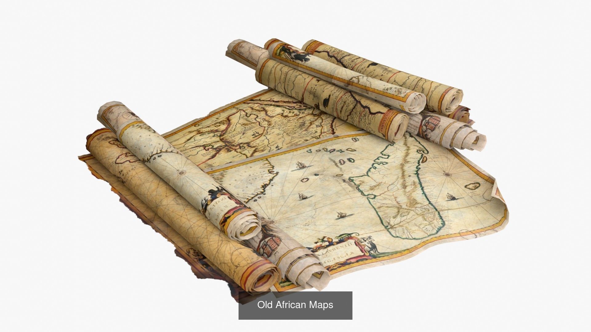 Caribbean Sea 16th Century 3D Model Collection_26