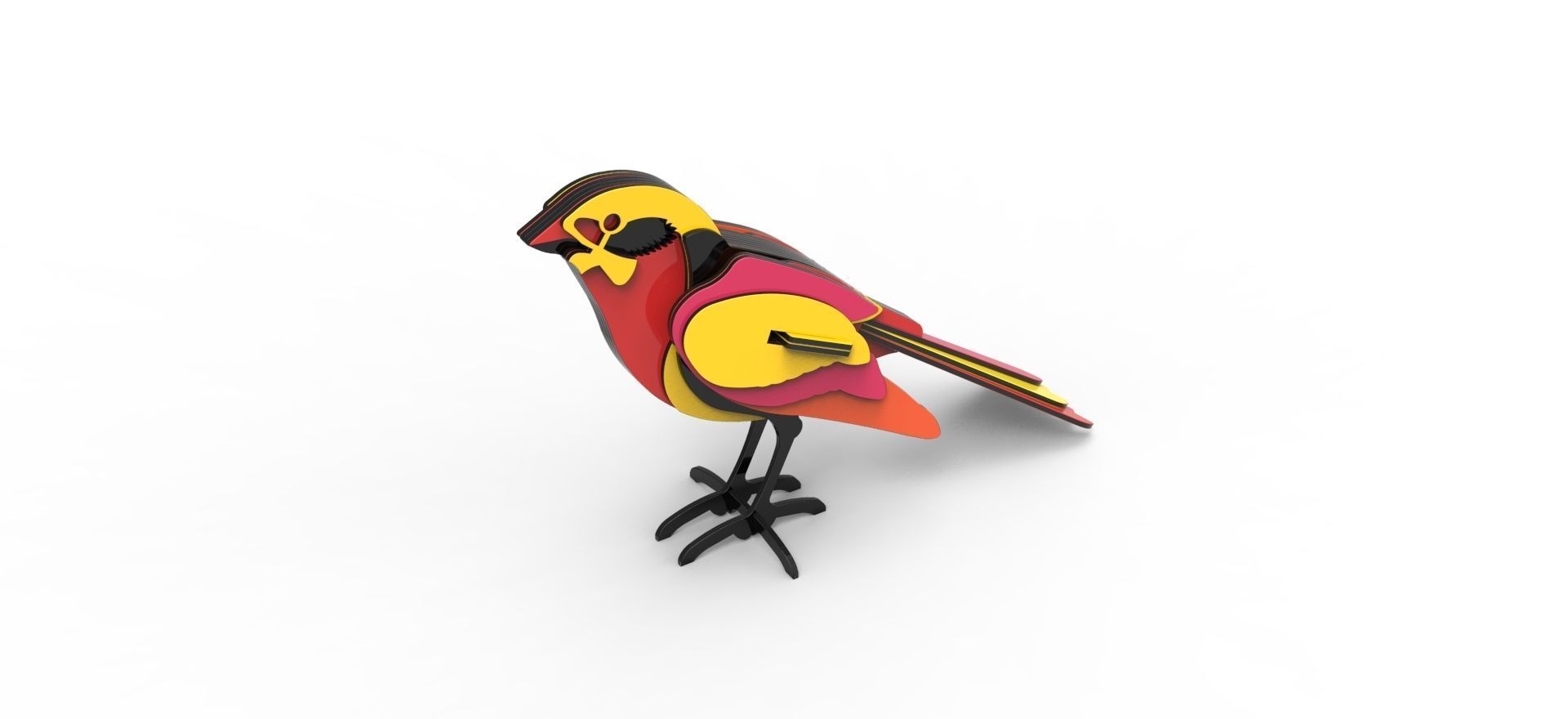 BIRD PUZZLE 3D 3D model_9