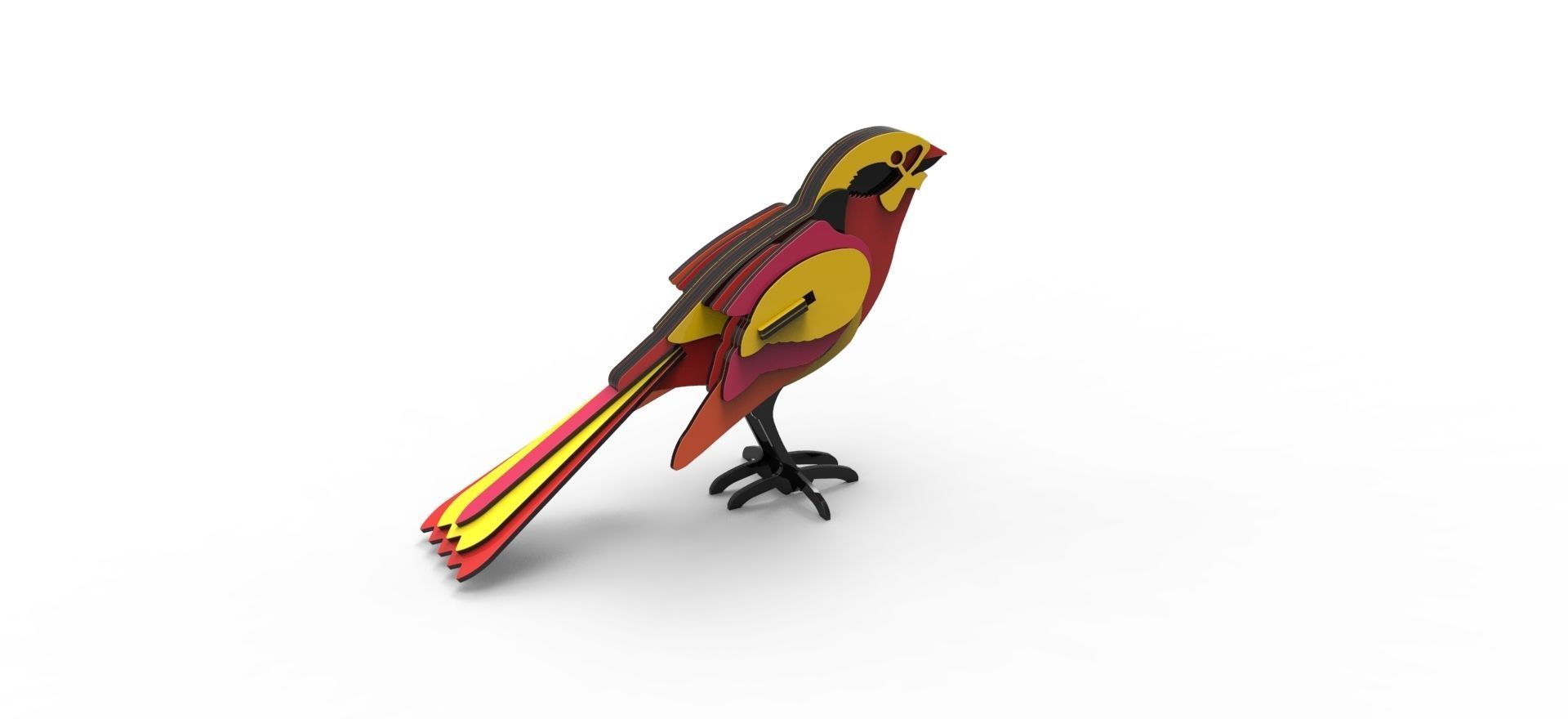BIRD PUZZLE 3D 3D model_10