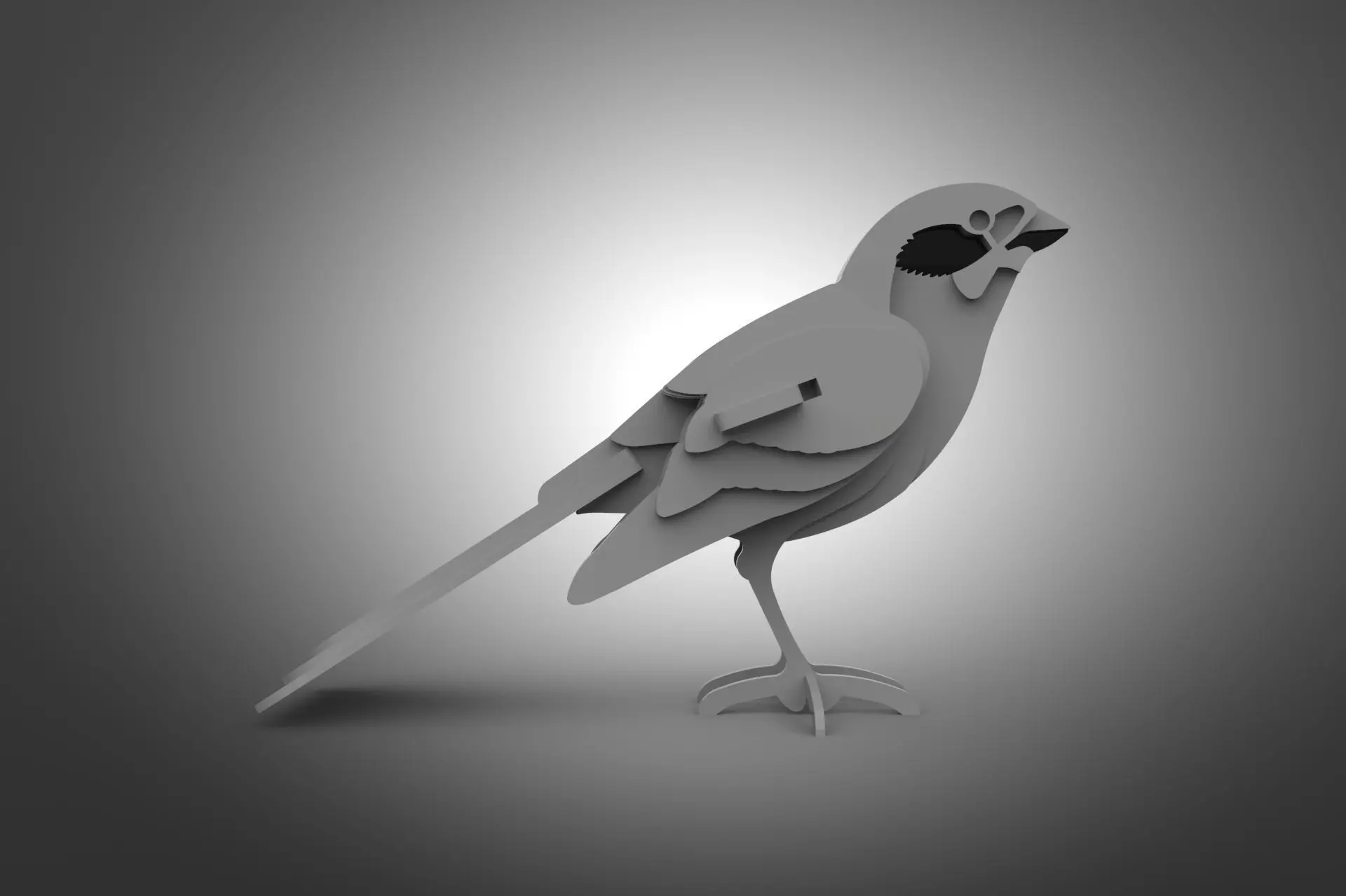 BIRD PUZZLE 3D 3D model_0